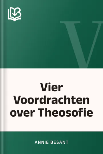Vier Voordrachten over Theosofie van Annie Besant, boekomslag