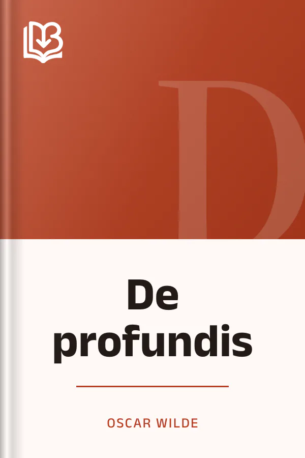 De profundis van Oscar Wilde, boekomslag